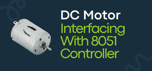 DC motor interfacing with 8051