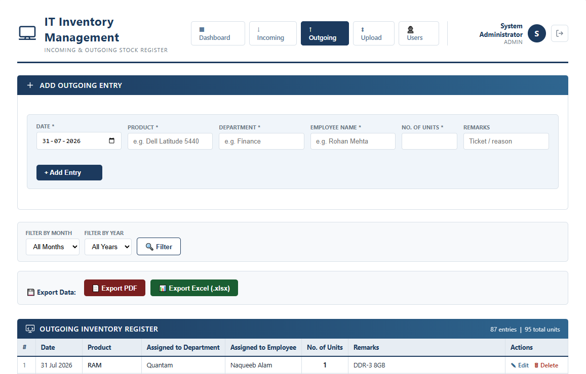 IT Inventory Management System in PHP and MySQL with Source Code IT Inventory Management System in PHP and MySQL with Source Code - Image 4