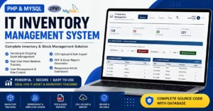 IT Inventory Management System in PHP and MySQL with Source Code